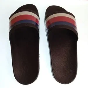 Gucci | Shoes | New Gucci Authentic Web Rubber Slides In  display picture 2